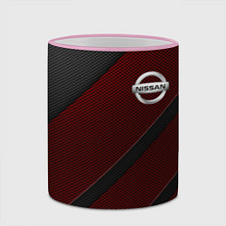 Кружка 3D Nissan, цвет: 3D-розовый кант — фото 2