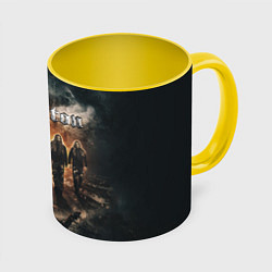 Кружка 3D Sabaton Band, цвет: 3D-белый + желтый
