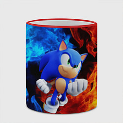 Кружка 3D SONIC, цвет: 3D-красный кант — фото 2