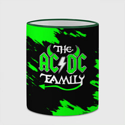 Кружка 3D The ACDC famely, цвет: 3D-зеленый кант — фото 2
