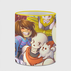 Кружка 3D UNDERTALE, цвет: 3D-желтый кант — фото 2