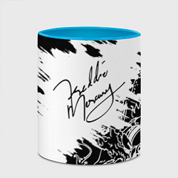 Кружка 3D Автограф Фредди Меркьюри, цвет: 3D-белый + небесно-голубой — фото 2