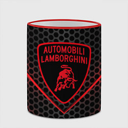 Кружка 3D Lamborghini, цвет: 3D-красный кант — фото 2