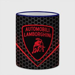 Кружка 3D Lamborghini, цвет: 3D-синий кант — фото 2