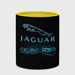 Кружка 3D Jaguar, цвет: 3D-белый + желтый — фото 2
