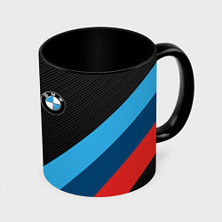 Кружка 3D BMW M PERFORMANCE, цвет: 3D-белый + черный