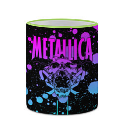 Кружка 3D Metallica, цвет: 3D-светло-зеленый кант — фото 2