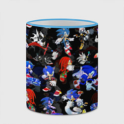 Кружка 3D Sonic паттерн, цвет: 3D-небесно-голубой кант — фото 2