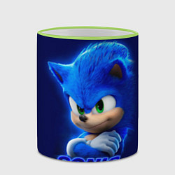 Кружка 3D SONIC, цвет: 3D-светло-зеленый кант — фото 2
