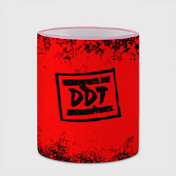 Кружка 3D ДДТ Лого, цвет: 3D-розовый кант — фото 2