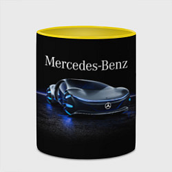 Кружка 3D MERCEDES, цвет: 3D-белый + желтый — фото 2