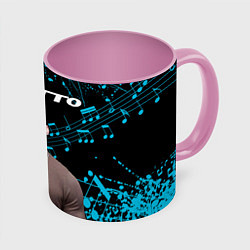 Кружка 3D NILETTO, цвет: 3D-белый + розовый