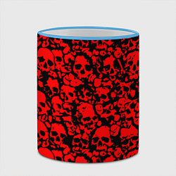 Кружка 3D ЧЕРЕПА, цвет: 3D-небесно-голубой кант — фото 2