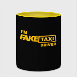 Кружка 3D Fake Taxi, цвет: 3D-белый + желтый — фото 2