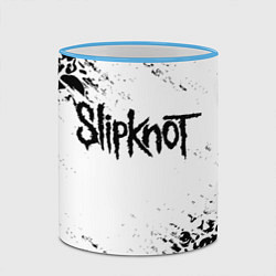 Кружка 3D SLIPKNOT, цвет: 3D-небесно-голубой кант — фото 2