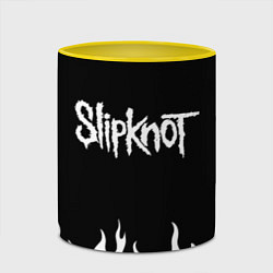 Кружка 3D SLIPKNOT, цвет: 3D-белый + желтый — фото 2