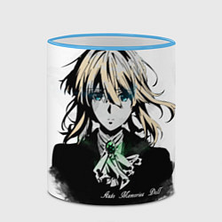 Кружка 3D Вайолет, цвет: 3D-небесно-голубой кант — фото 2