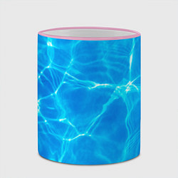 Кружка 3D Вода, цвет: 3D-розовый кант — фото 2