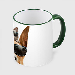 Кружка 3D Блатные животные, цвет: 3D-зеленый кант