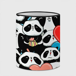 Кружка 3D Панды, цвет: 3D-черный кант — фото 2