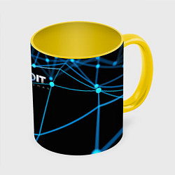 Кружка 3D Detroit:Become Human, цвет: 3D-белый + желтый