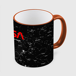 Кружка 3D NASA, цвет: 3D-оранжевый кант