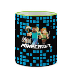 Кружка 3D Minecraft, цвет: 3D-светло-зеленый кант — фото 2