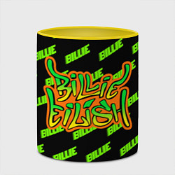 Кружка 3D BILLIE EILISH, цвет: 3D-белый + желтый — фото 2