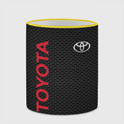 Кружка 3D TOYOTA, цвет: 3D-желтый кант — фото 2