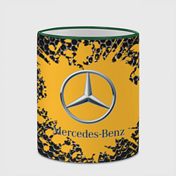 Кружка 3D Mercedes, цвет: 3D-зеленый кант — фото 2