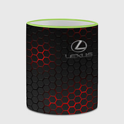 Кружка 3D LEXUS, цвет: 3D-светло-зеленый кант — фото 2