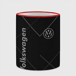 Кружка 3D VOLKSWAGEN, цвет: 3D-красный кант — фото 2