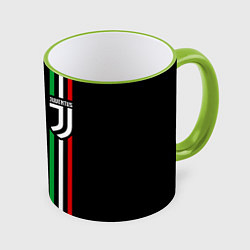 Кружка 3D JUVENTUS, цвет: 3D-светло-зеленый кант