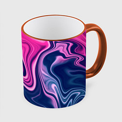 Кружка 3D Abstraction, цвет: 3D-оранжевый кант