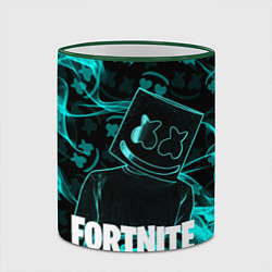 Кружка 3D Fortnite Marshmello, цвет: 3D-зеленый кант — фото 2