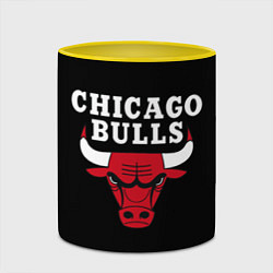 Кружка 3D CHICAGO BULLS, цвет: 3D-белый + желтый — фото 2