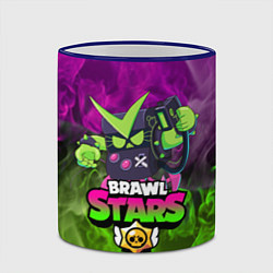 Кружка 3D BRAWL STARS VIRUS 8-BIT, цвет: 3D-синий кант — фото 2