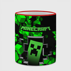 Кружка 3D Minecraft, цвет: 3D-красный кант — фото 2