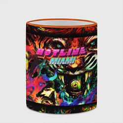 Кружка 3D HOTLINE MIAMI, цвет: 3D-оранжевый кант — фото 2