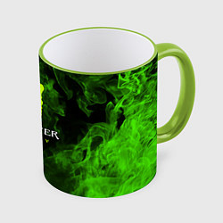Кружка 3D MONSTER ENERGY, цвет: 3D-светло-зеленый кант