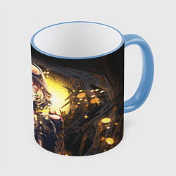 Кружка 3D Tanya, цвет: 3D-небесно-голубой кант