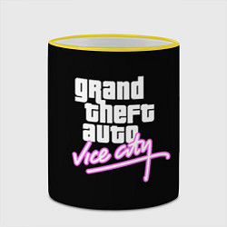 Кружка 3D GTA VICE CITY, цвет: 3D-желтый кант — фото 2