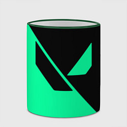 Кружка 3D VALORANT, цвет: 3D-зеленый кант — фото 2