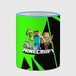 Кружка 3D Minecraft, цвет: 3D-небесно-голубой кант — фото 2