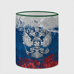 Кружка 3D Россия, цвет: 3D-зеленый кант — фото 2