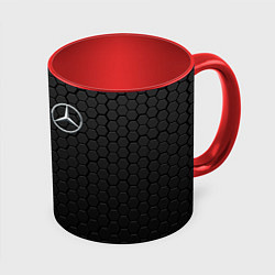 Кружка 3D MERCEDES-BENZ AMG, цвет: 3D-белый + красный
