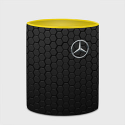 Кружка 3D MERCEDES-BENZ AMG, цвет: 3D-белый + желтый — фото 2
