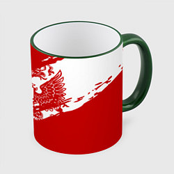 Кружка 3D Russia, цвет: 3D-зеленый кант