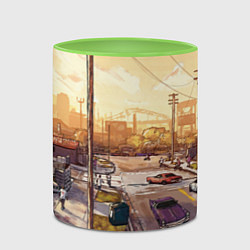 Кружка 3D GTA San Andreas, цвет: 3D-белый + светло-зеленый — фото 2