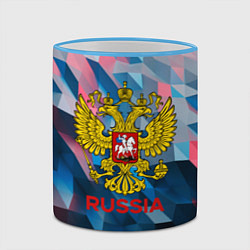 Кружка 3D RUSSIA, цвет: 3D-небесно-голубой кант — фото 2